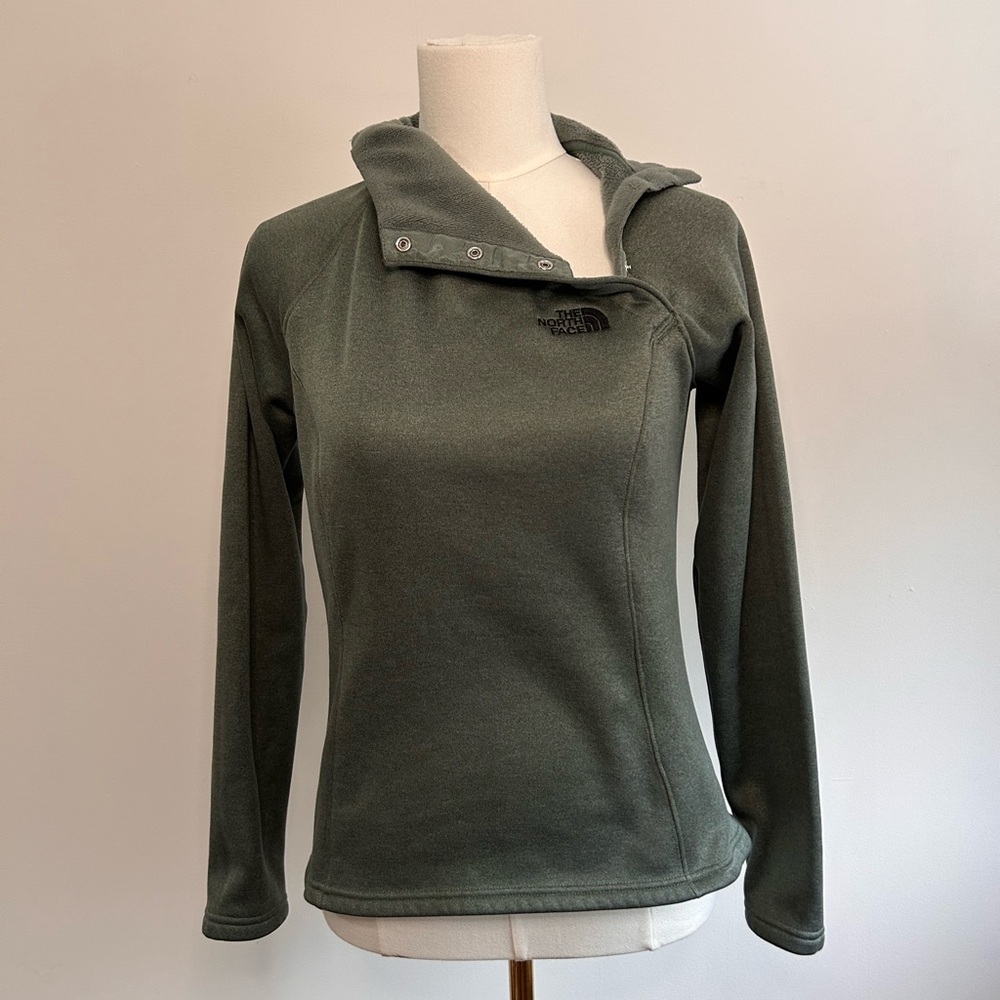 The North Face Women’s Agave 1/4 Asymmetric Snap Fleece Pullover Size S/P - Picture 2 of 5